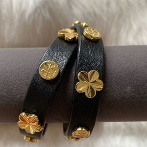Tory Burch Black and Gold Bracelet